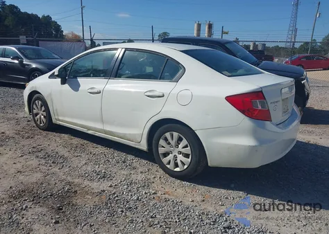 2012 Honda Civic Lx z USA, uszkodzony, nr VIN 2HGFB2F57CH300171